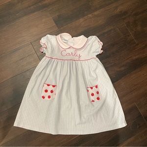 Pippa blue and white gingham dress Size 4T
